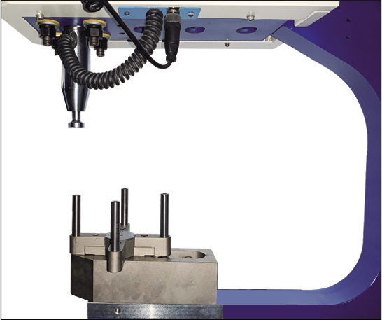 Máquina patentada de inserción de sujetadores de seguridad para dedos con carga de profundidad de garganta de 650 mm