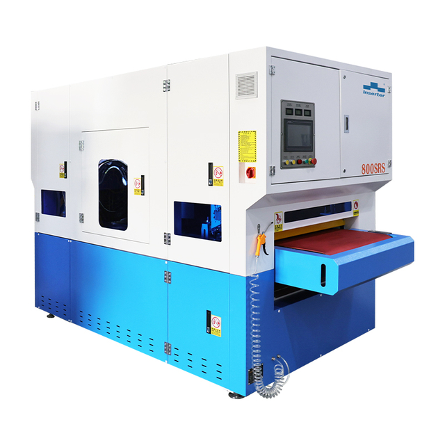 Máquina de desbordamiento automático de la correa del lijado y el cepillo de rodillos